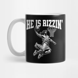 He Is Rizzin Jesus Dunk Mug